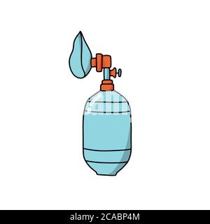 icône de la valve à sac, illustration de la couleur vectorielle Illustration de Vecteur