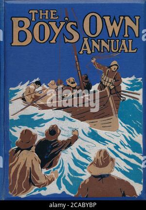 Couverture avant du Boy's Own Annual 1923-24. Banque D'Images