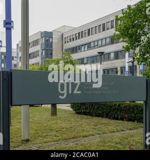 BONN, ALLEMAGNE - 16 juillet 2020 : signe de l'agence de gouvernement giz à Bonn Banque D'Images