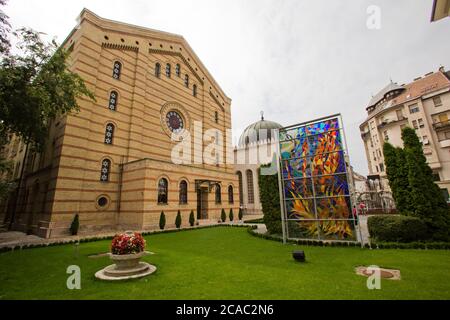 La Grande Synagogue de la rue Dohány, à Budapest - Hongrie Banque D'Images