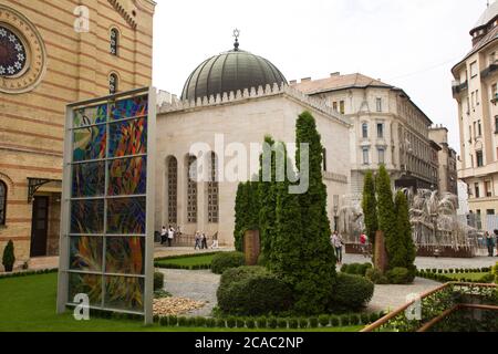 La Grande Synagogue de la rue Dohány, à Budapest - Hongrie Banque D'Images