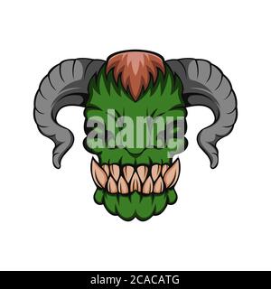 ORC Monster incroyable design pour votre entreprise ou marque Illustration de Vecteur