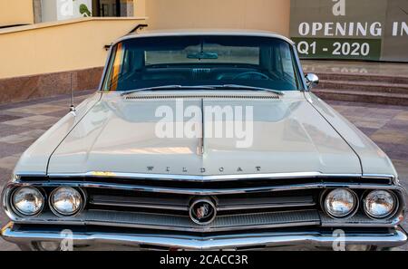 Doha, Qatar : 4 mars 2020 : coup d'état blanc de voiture classique 1980 de pontiac Banque D'Images