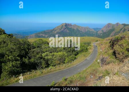 Vagamon est une station de montagne située à Kottayam- Idukki, à la frontière du Kerala. Banque D'Images