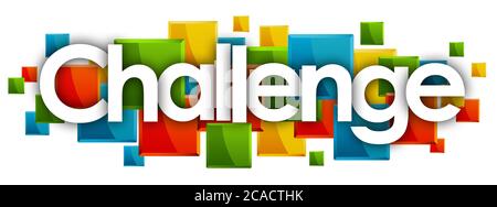 mot de sécurité sur fond de rectangles de couleur Banque D'Images