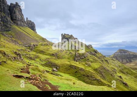 Sur le Quiraing Banque D'Images