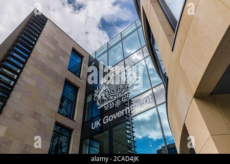 Le siège social du gouvernement britannique en Écosse, Queen Elizabeth House Banque D'Images