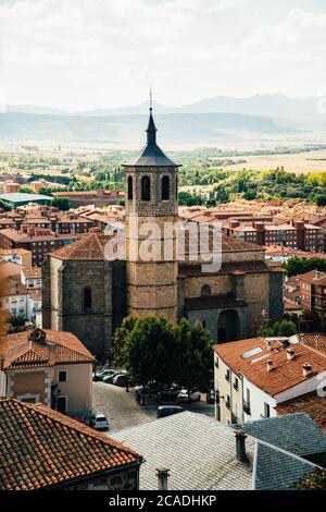 01 octobre 2018 : Avila, Castille et Leon, Espagne. Château médiéval d'Avila de l'intérieur. Banque D'Images