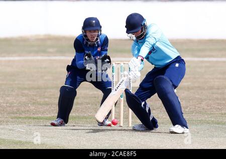 MAIDSTONE, Royaume-Uni, AOÛT 06 : Claire Haywood, femme d'Essex, lors du championnat féminin de Londres entre Kent Women CCC et Essex Women, au M Banque D'Images