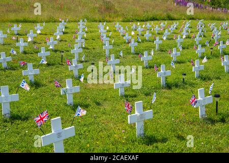 Mémorial de la première Guerre mondiale aux anciens combattants du Newfoundland Regiment qui se sont battus à Beaumont Hamel, Ferryland, Terre-Neuve-et-Labrador, T.-N.-L., Canada Banque D'Images