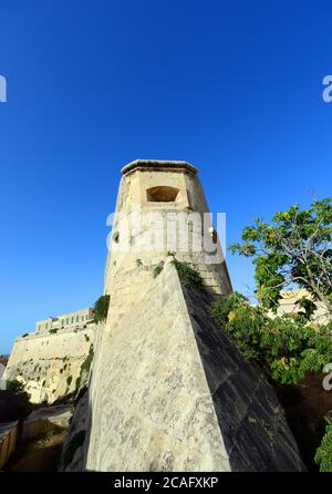 Fort St Elmo à la Valette, Malte. Banque D'Images