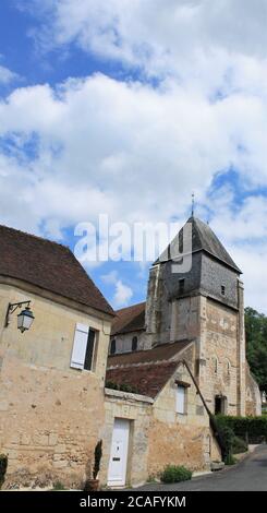 Village de Lavardin membre des plus Beaux villages de France, Loir et cher, France Banque D'Images