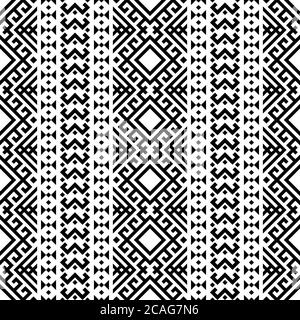 Style vertical natif pour un arrière-plan de texture de motif ethnique sans couture Banque D'Images