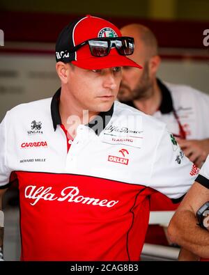 Kimi Raikkonen, course Alfa Romeo Banque D'Images