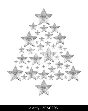 Étoile De Noël Argentée Pour Sapin – Cime Scintillante Avec Paillettes, Facile à Installer, 25x29 Cm – Décoration Festive Durable - 2