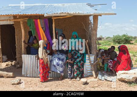 12.11.2019, Hobyo Kebele, région somalienne, Ethiopie - participants au projet de microfinancement OWDA (Organisation pour le bien-être et le développement en action) Banque D'Images