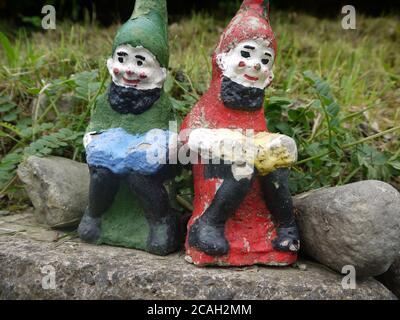 Nains du petit jardin Banque D'Images