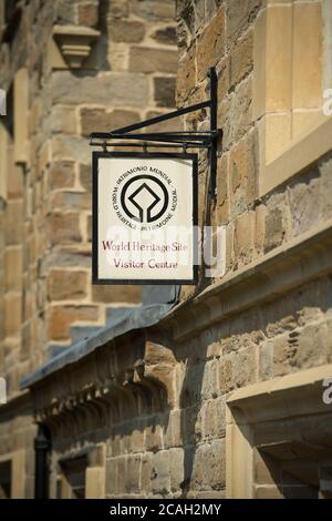 Centre d'accueil du patrimoine mondial de la ville de la cathédrale de Durham, comté de Durham, Angleterre. Banque D'Images