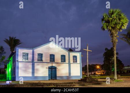 Église de Chapada dos Guiimaraes - construite à 1779 - Mato Grosso - Brésil Banque D'Images