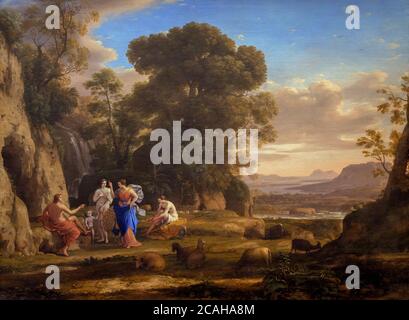 Le jugement de Paris, Claude Lorrain, 1645-1646, National Gallery of Art, Washington DC, USA, Amérique du Nord Banque D'Images