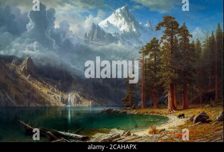 Mont Corcoran, Albert Bierstadt, vers 1876, National Gallery of Art, Washington DC, USA, Amérique du Nord Banque D'Images