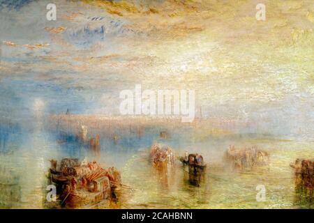 Approche de Venise, JMW Turner, 1844, National Gallery of Art, Washington DC, USA, Amérique du Nord Banque D'Images