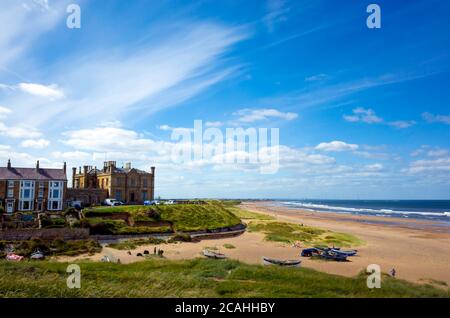 Cliff House à Marske par la mer Construit en 1844 par Joseph Pease (1799-1872) comme résidence d'été une maison de retraite depuis 1981 avec vue sur la plage Banque D'Images