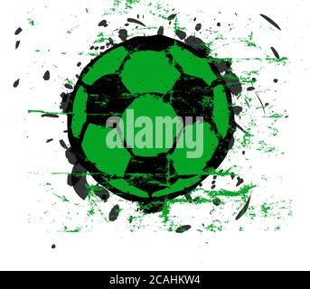ballon de football grundy, illustration vectorielle Illustration de Vecteur