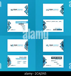 Carte de visite logo en alphabet coloré pour la promotion, le marketing et la publicité pour les entreprises, les sociétés, les coopératives et les PME. Adapté pour imprimer moi Illustration de Vecteur