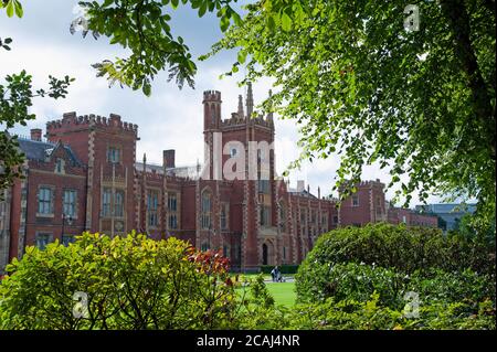 Belfast, Irlande du Nord – 02 août 2019. Queen’s University Belfast, Irlande du Nord, Royaume-Uni, Europe Banque D'Images