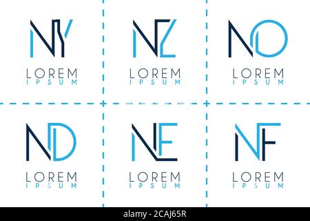 Logo alphabétique pour carte de visite, présentation, prospectus, document, brochure, site Web, mobile. Peut être utilisé pour le marketing, la publicité, la promotion pour onlin Illustration de Vecteur