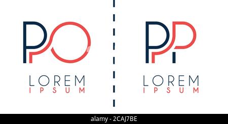 Logo alphabétique pour carte de visite, présentation, prospectus, document, brochure, site Web, mobile. Peut être utilisé pour le marketing, la publicité, la promotion pour onlin Illustration de Vecteur