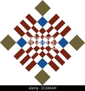 Motif abstrait géométrique vectoriel et arrière-plan avec badge. Pour un design moderne, une décoration, une circulaire, un modèle et une couverture. Illustration de Vecteur