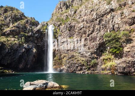 Fundao Waterfall - Parc national de Serra da Canastra - Minas Gerais - Brésil Banque D'Images