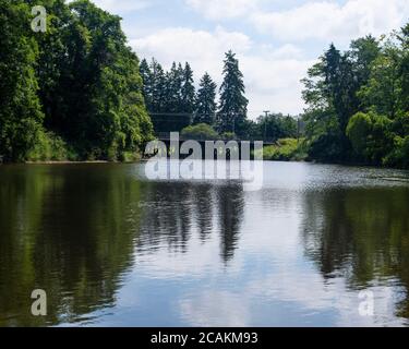 Nicomekl River, South Surrey, Colombie-Britannique, Canada Banque D'Images