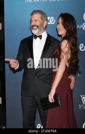 LOS ANGELES - 5 JANVIER : Mel Gibson, Rosalind Ross à l'Art d'Elysium 12e célébration annuelle DU CIEL dans un lieu privé le 5 janvier 2019 à Los Angeles, CA Banque D'Images