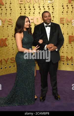 LOS ANGELES - SEP 22 : Christina Thompson, Kenan Thompson au Primetime Emmy Awards - arrivées au Microsoft Theatre le 22 septembre 2019 à Los Angeles, CA Banque D'Images