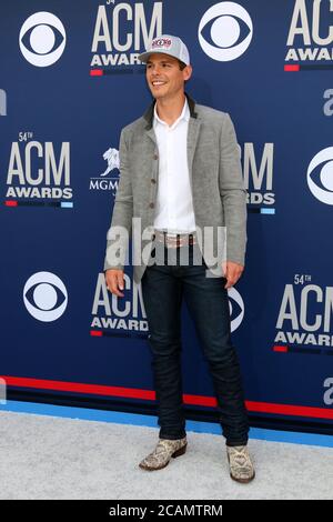 LAS VEGAS - 7 avril : Granger Smith au 54ème Academy of Country Music Awards au MGM Grand Garden Arena le 7 avril 2019 à Las Vegas, Nevada Banque D'Images