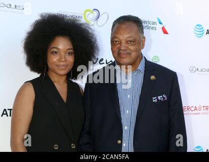 LOS ANGELES - JUL 14 : Ashley Jackson, Jesse Jackson Jr au 20ème Gala annuel DesignCare sur le domaine privé le 14 juillet 2018 à Malibu, CA Banque D'Images