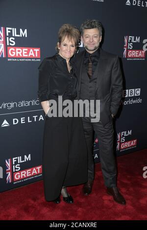 LOS ANGELES - 2 MARS : Andy Serkis, Lorraine Ashbourne au film est UNE GRANDE réception honorant les nominés des Oscars britanniques à la Résidence britannique le 2 mars 2018 à Los Angeles, CA Banque D'Images