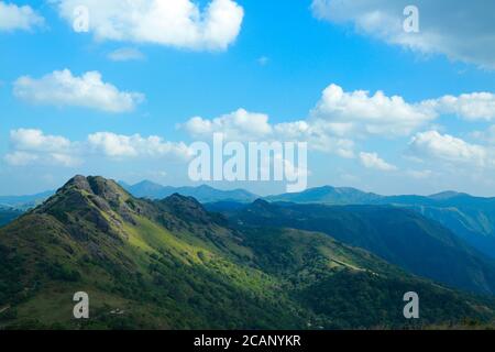 Vagamon est une station de montagne située à la frontière Kottayam-Idukki de Kerala. Banque D'Images