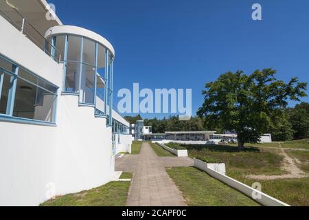 Hôpital hollandais pour patients tbc sanatorium 'Zonnestraal', architecture historique moderne aux pays-Bas Banque D'Images