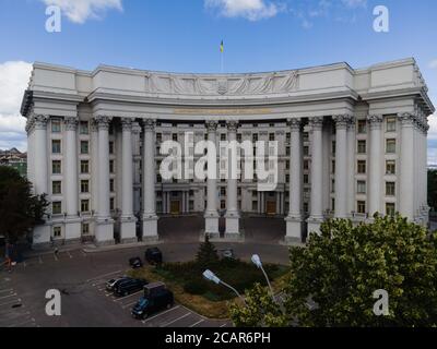 Ministère des Affaires étrangères de l'Ukraine. Vue aérienne. Banque D'Images