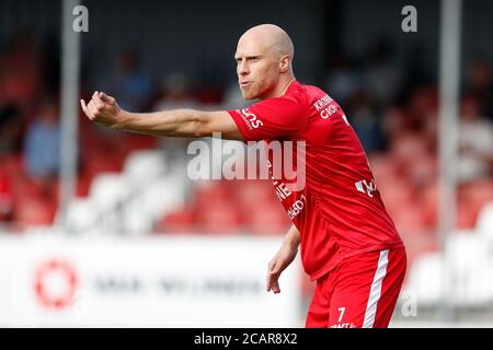 Enschede, pays-Bas. 08 août 2020. ALMERE, 08-08-2020, stade Yanmar, football, saison 2020/2021, pré saison amicale, joueur du FC de la ville d'Almere Daniel Breedijk pendant le match Almere City - ADO Den Haag crédit: Pro shots/Alamy Live News Banque D'Images