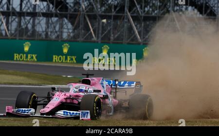 Nico Hulkenberg, pilote de Racing point, lors de la qualification du Grand Prix de Formule 1 du 70e anniversaire sur le circuit de Silverstone, Northampton. Banque D'Images