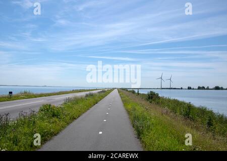 Moulins à vent dans la Distrance à Marken à l'IJselmeer le Pays-Bas 6-8-2020 Banque D'Images