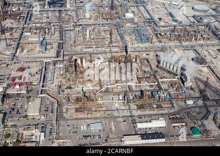 Photo aérienne de la raffinerie de pétrole de Whiting, Indiana, États-Unis Banque D'Images