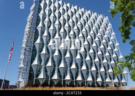 Ambassade des États-Unis, Nine Elms Lane, Nine Elms, London Borough of Wandsworth, Greater London, Angleterre, Royaume-Uni Banque D'Images