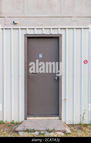 porte en acier haute sécurité Banque D'Images