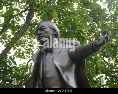 Statue de David Lloyd George à Londres Banque D'Images